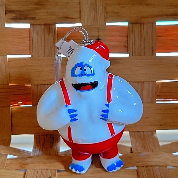 ABOMINABLE SNOWMONSTER DECOUPAGE ORNAMENT/RUDOLPH THE RED-NOSED REINDEER MOVIE - Picture 1 of 4